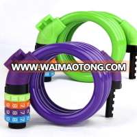 Wholesale strong and high security bicycle wheel lock/ colorful bicycle lock Combination Lock